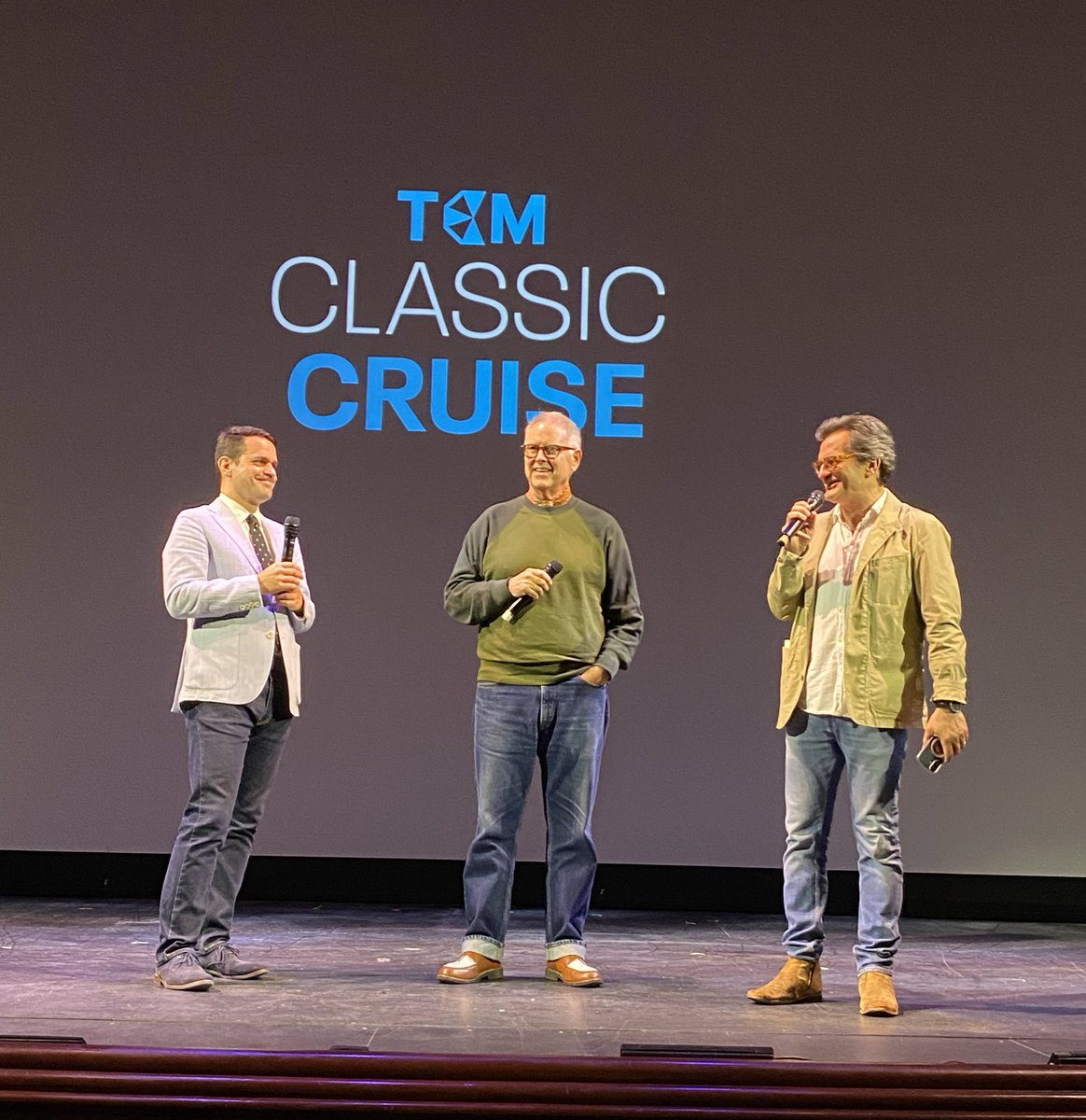 Dave Karger (@davekarger) on Twitter photo Lots of highlights from the @TCM Classic Cruise this year. At the top of the list: introducing a pair of films (Airplane! and Double Indemnity) with these guys on the final night. <a href="/EddieMuller/">Eddie Muller</a> <a href="/BenMank77/">Ben Mankiewicz</a> Lots of highlights from the @TCM Classic Cruise this year. At the top of the list: introducing a pair of films (Airplane! and Double Indemnity) with these guys on the final night. <a href="/EddieMuller/">Eddie Muller</a> <a href="/BenMank77/">Ben Mankiewicz</a>