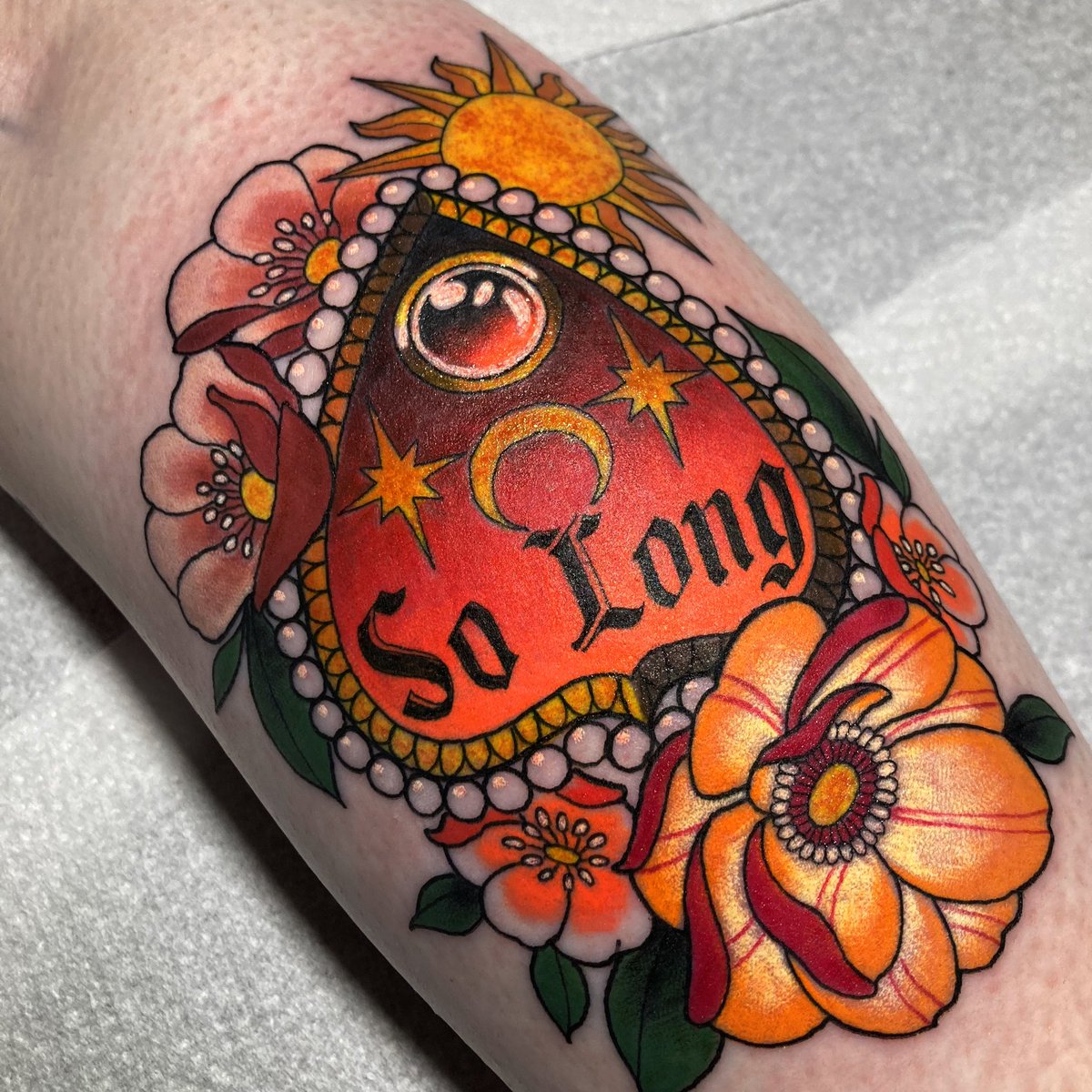 amyalicetattoo's tweet image. • So Long &amp;amp; Goodnight • 
Wee matching Helena planchette for Kiera and Nadine today 🤍