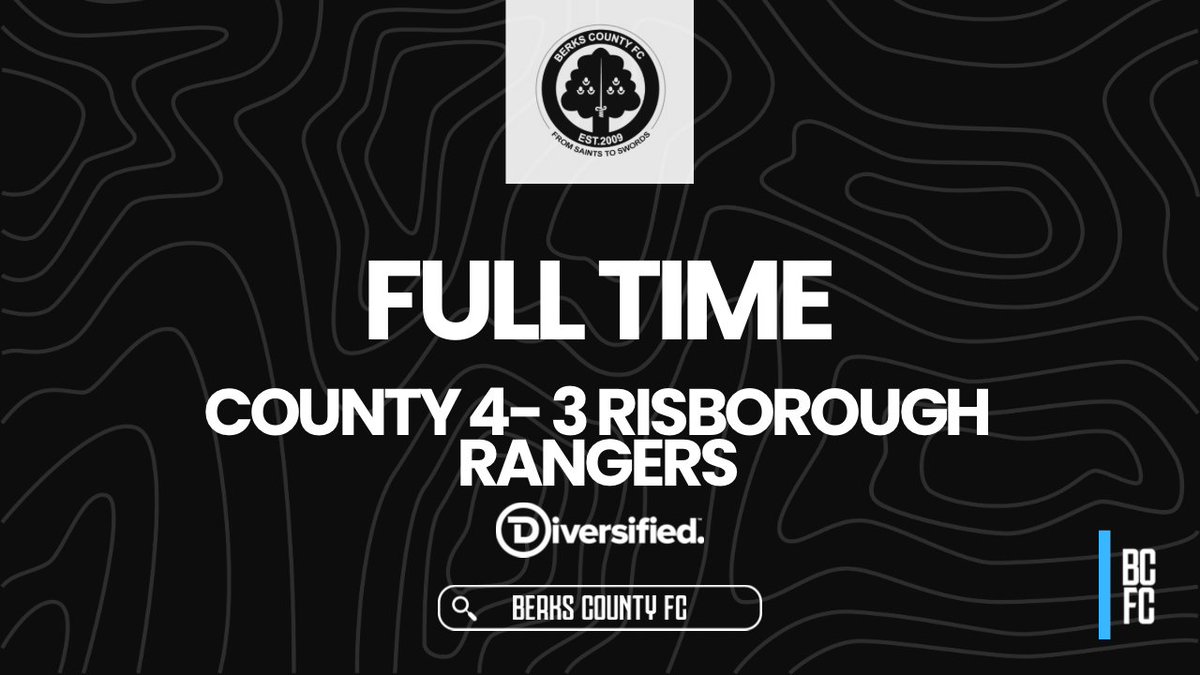berkscountyfc's tweet photo. FULL-TIME: Berks County 4-3 Risborough Rangers https://t.co/oTLCE4Wb5i