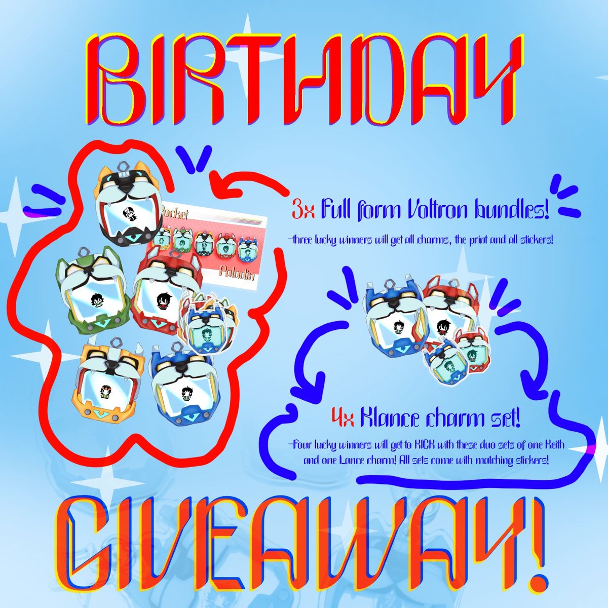 trappedinfixatn's tweet image. HAPPY BIRTHDAY TO ME 🎉🎊🎁 it's my birthday weekend! And to celebrate I thought I'd give some gifts to y'all ☺️ 7 chances for me turning 27 💪

To enter:
-like+rt+share your fave paladin moments below 👇
(1/2)