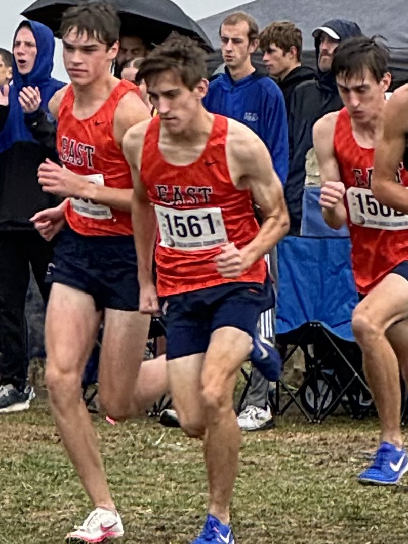 The Hawk boys are on the course at the KSHSAA 6A Cross Country Championships.  Let go Nate, Evan and Caleb!!  <a href="/OlatheEastHawks/">Olathe East High School</a> <a href="/OEXC3/">OEHawksXC</a>