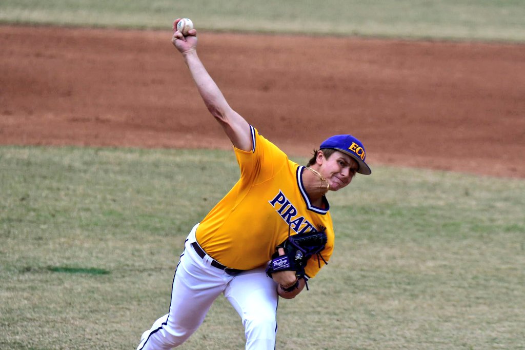 Aaron Fitt (@aaronfitt) on Twitter photo Back for Game 2 of the <a href="/ECUBaseball/">ECU Baseball</a> fall world series. I can see why Pirates are so excited about 17-year-old RHP Sean Jenkins, who enrolled early this year; looks like a true future ace (maybe right away). Very physical, up to 96 with ride, real feel for distinct curve & slider. Back for Game 2 of the <a href="/ECUBaseball/">ECU Baseball</a> fall world series. I can see why Pirates are so excited about 17-year-old RHP Sean Jenkins, who enrolled early this year; looks like a true future ace (maybe right away). Very physical, up to 96 with ride, real feel for distinct curve & slider.