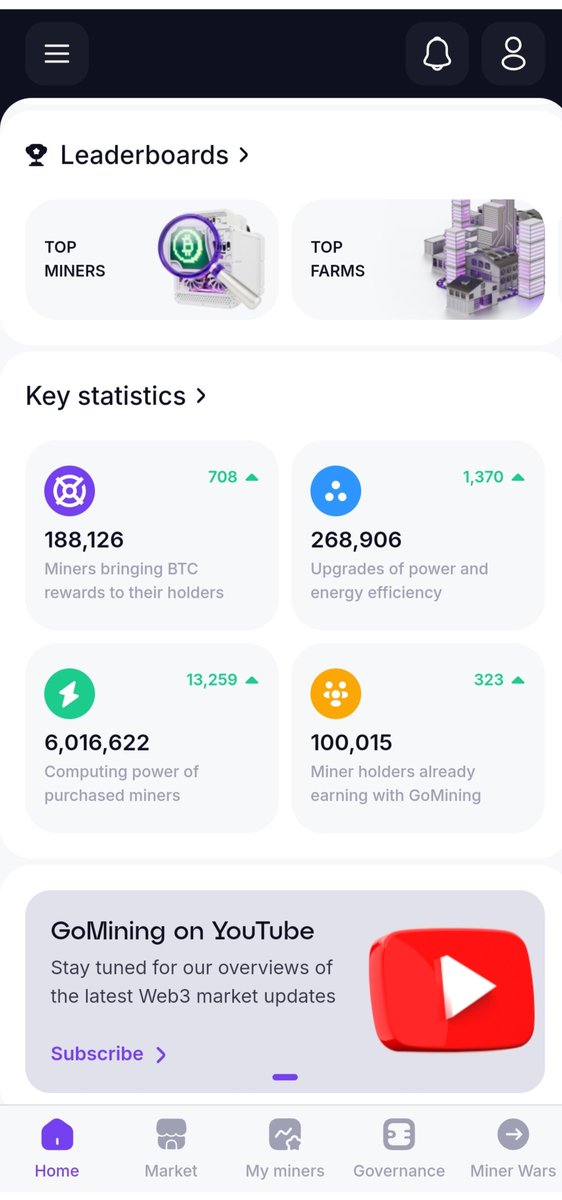 rumibibi's tweet photo. 🎉 We’ve just hit 100k digital miner holders! 🎉 So proud to be part of the GoMining community as we celebrate this milestone. Here’s my GoMining app homepage—showing our impressive growth! 💪✨ Can’t wait to see what’s ahead! #GoMining #CryptoMining 🚀 @gomining https://t.co/9w6qebkCb3