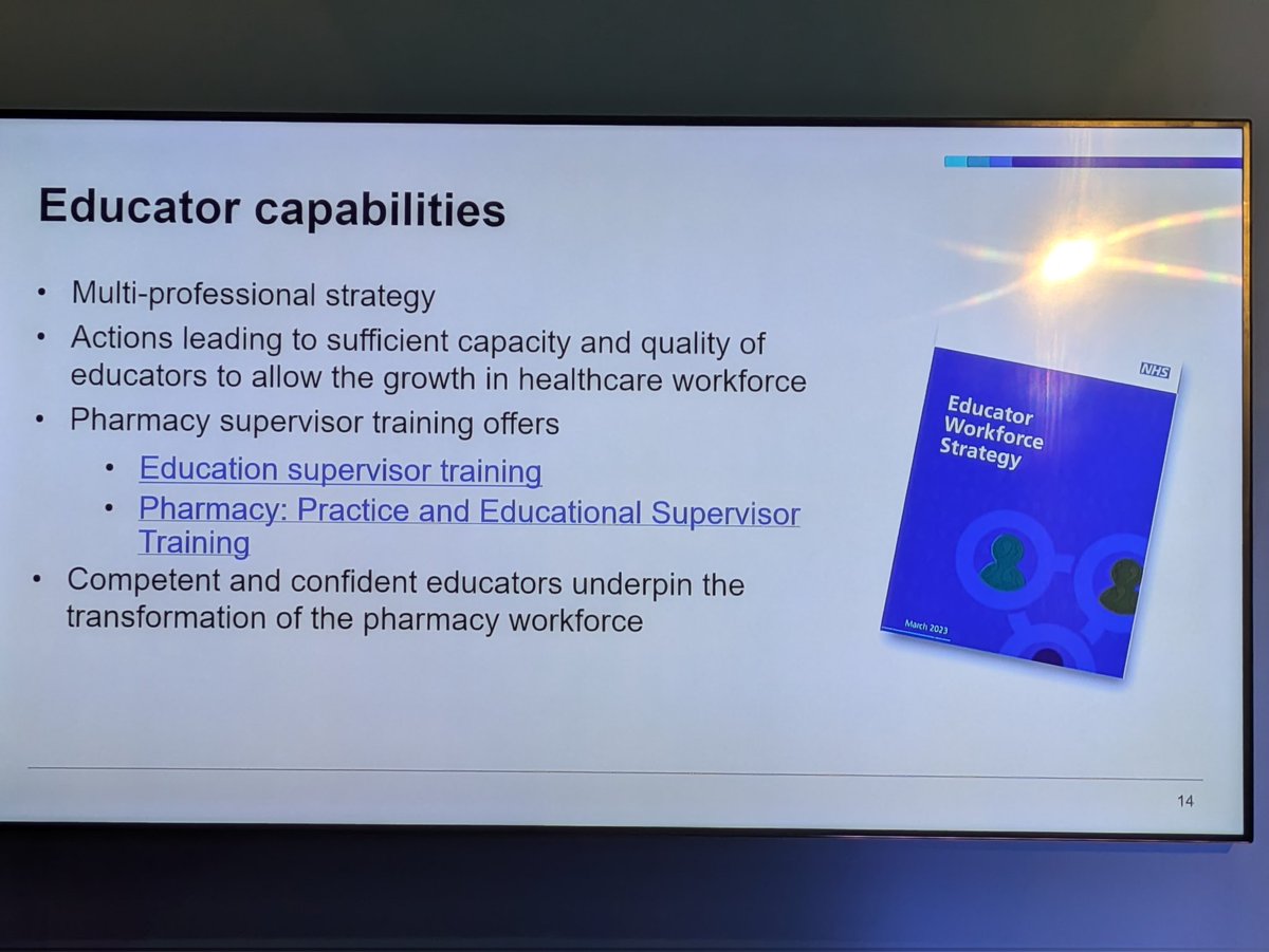 ejmille1's tweet photo. Developing an integrated pharmacy workforce to support future pharmacy practice, Jane Brown @NHSEngland @CPCongress #cpcongress #pharmacyprofessionals #multiprofessional #advancedpractice https://t.co/OoNLWaNpck