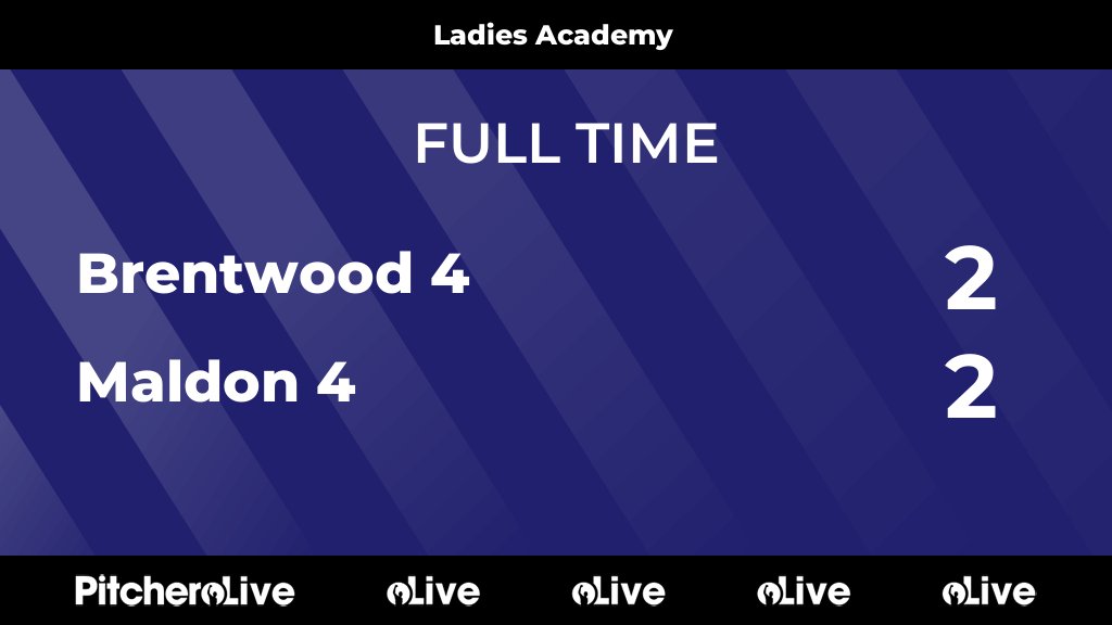 FULL TIME: Brentwood 4 2 - 2 Maldon 4
#BREMAL #Pitchero
brentwoodhockeyclub.com/teams/104262/m…