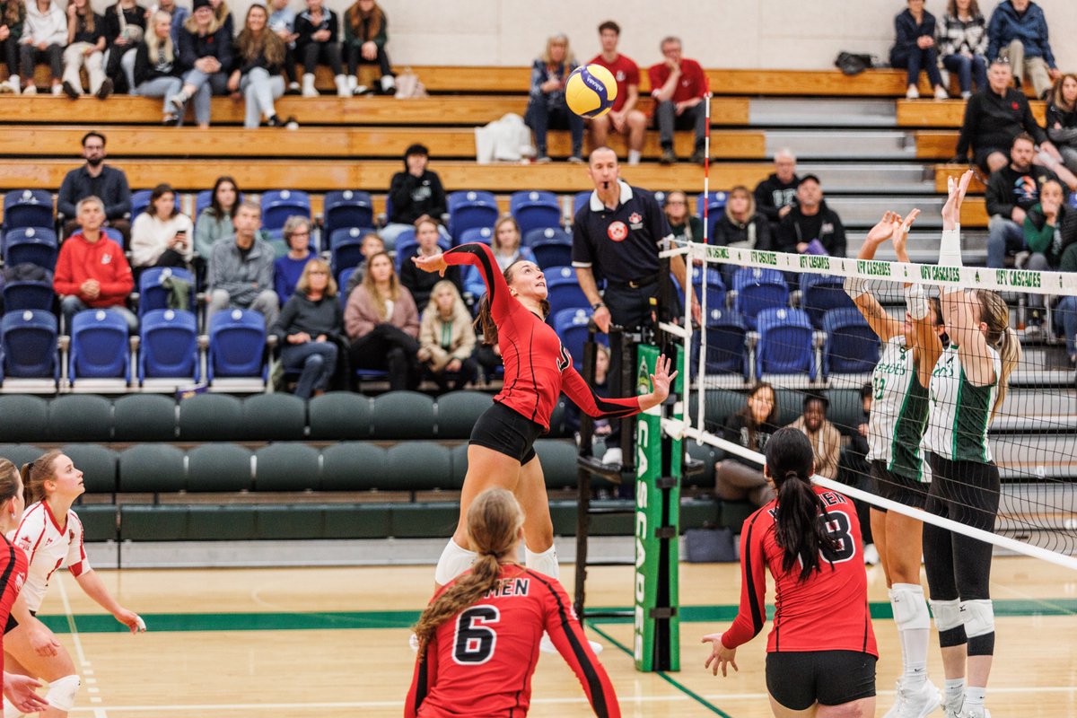 About Last Night 🧵

The <a href="/WesmenWVB/">Wesmen Women's Volleyball</a> team pulled off one of its biggest upsets in program history, knocking off No. 2 Fraser Valley in five sets to hand the Cascades their first loss of the season. 

wesmen.ca/news/2024/11/2…

📸Jordie Arthur/UFV
