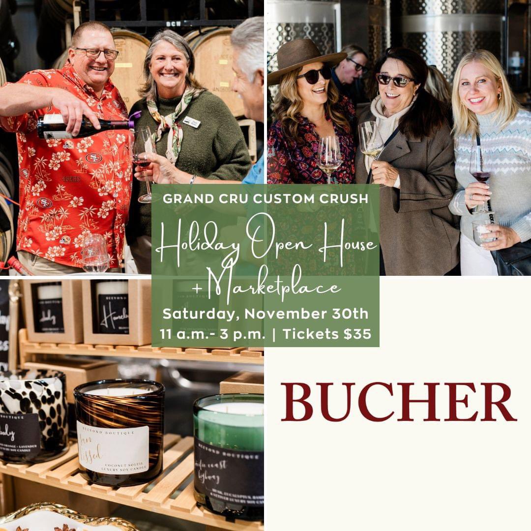 Join us Saturday, November 30th - 11:00 - 3:00 pm

exploretock.com/grandcru/event…

A festive and unforgettable Holiday Open House + Marketplace at Grand Cru Custom Crush! This exclusive event celebrates the season and supports our vibrant community of local businesses.