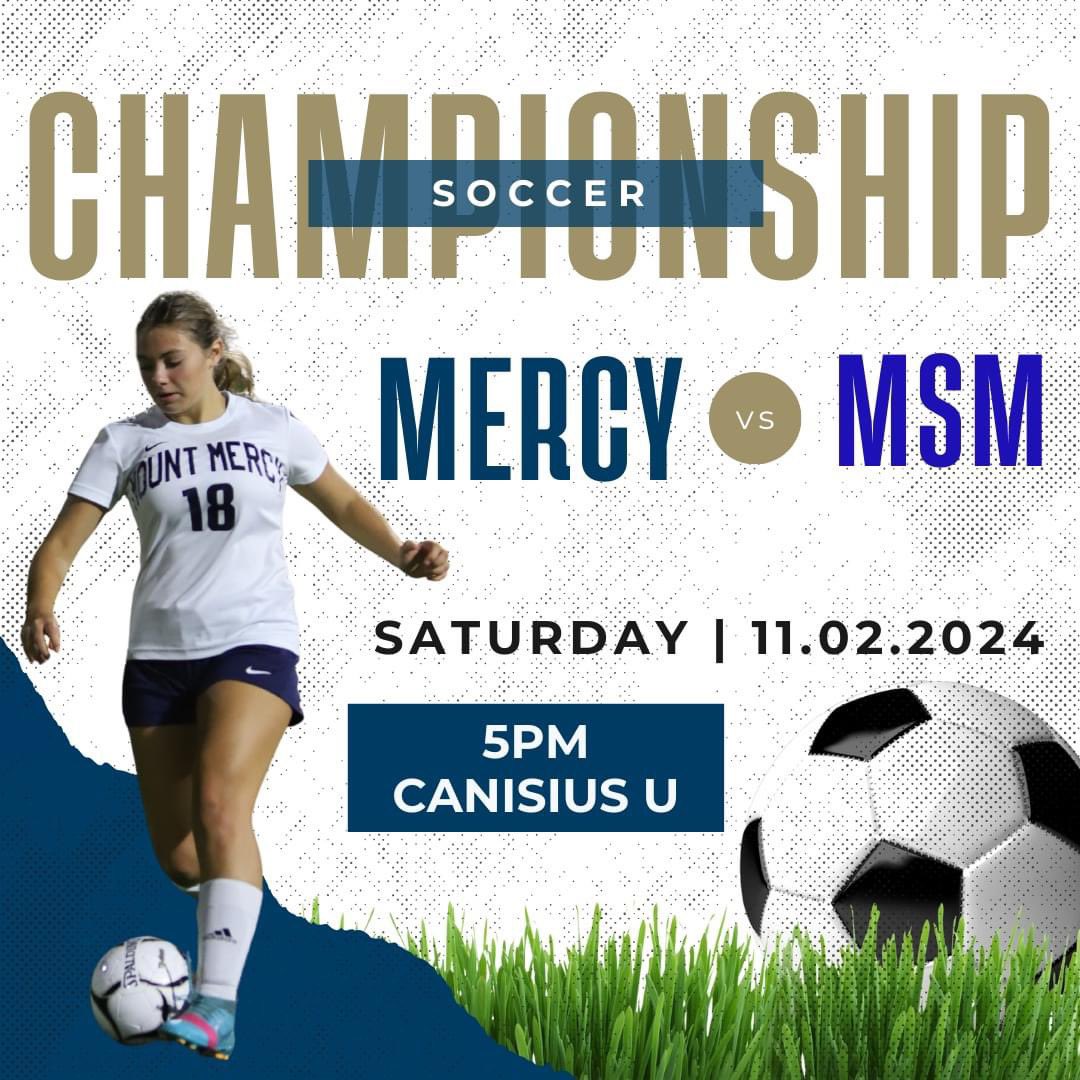 GAME DAY!
Come and cheer on Mercy soccer as they take on Mount St. Mary’s in the championship. 
Saturday, November 2nd at 5pm at Canisius University. 
LET'S GO MAGIC! 
Presale Tix - chsaany.org/tickets...