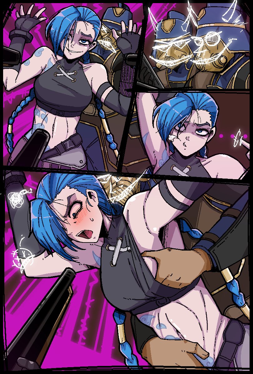 MarkGavatino's tweet photo. Jinx X Piltover Police (re-upload) https://t.co/Ck0YteEVsR