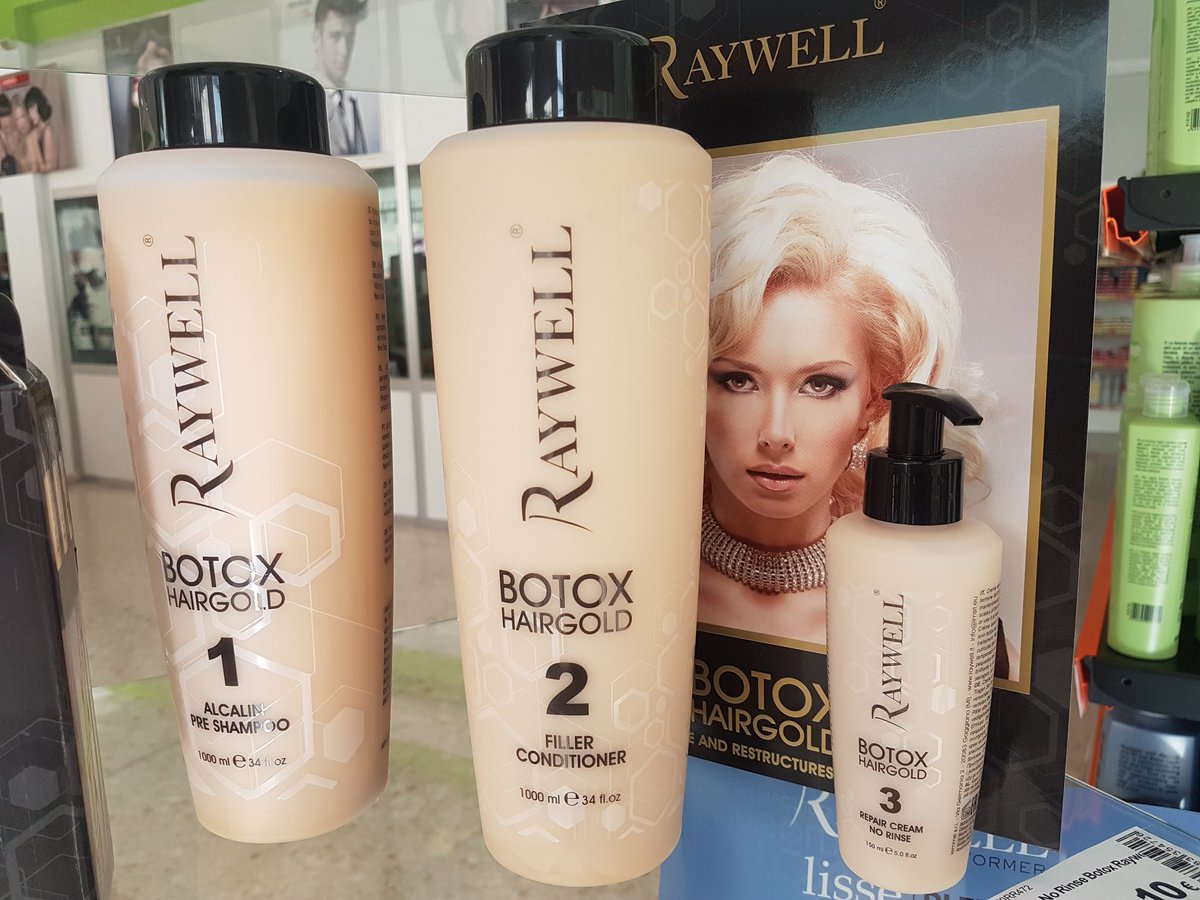Raywell_es's tweet photo. BOTOX HAIR GOLD RAYWELL

Con botulina capilar puedes recuperar en tu cabello tu belleza natural, luminosidad y desenredarlo sin ningún problema. Aporta 30% más de volumen.

#RAYWELL #BOTOX #botulinacapilar #hairdresser #cut #cabellodebil #cabellodañado #mechas #color #rejuvenecer https://t.co/6Ppeys6BrH