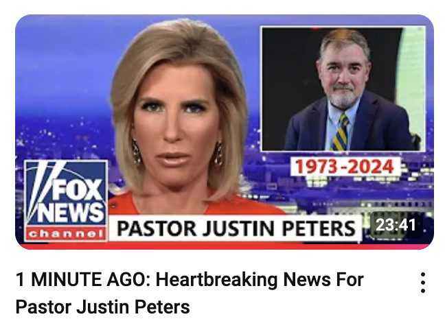 Justin Peters tweet media