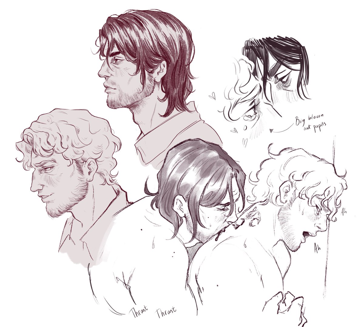 finally my brain let me doodle buttt… my neck pain 😭
anyway, here’s some toxic old man yaoi #jimcurly #shipwreck #mouthwashing