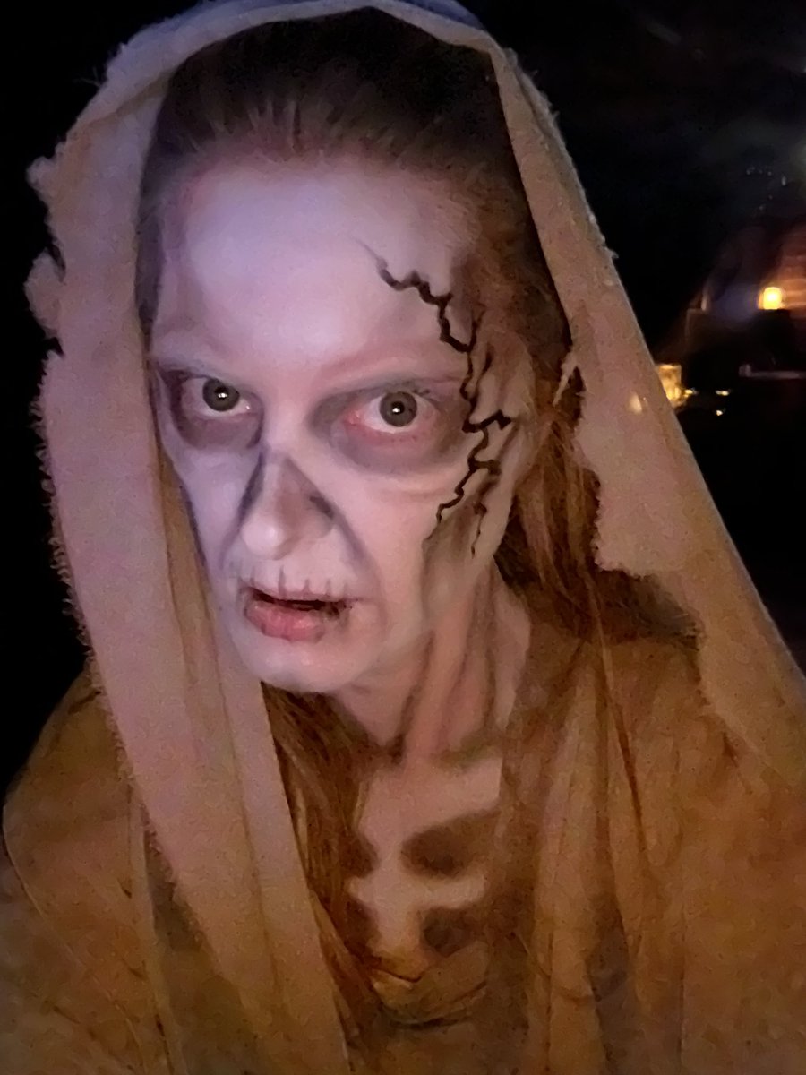 cjoellet's tweet photo. As our spooky season comes to a close… I absolutely loved playing Mattie in this year’s production, Delusion: The Red Castle - Feeling truly blessed to play my part again. Until next time… 😈👻 #enterdelusion #enterdelusion2024 @enterdelusion - makeup by @catelrod https://t.co/uzrWGMzsDJ