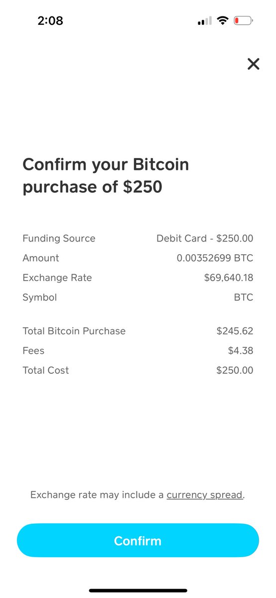 crypt0whisp's tweet image. Thinking of buying Bitcoin on Cash App? Beware of high fees that can cut into your investment! Always shop around for better options. #Bitcoin #CashApp #Crypto #CryptoFees #InvestSmart #FinancialFreedom #BitcoinCommunity