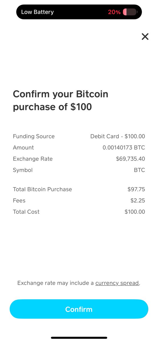 crypt0whisp's tweet image. Thinking of buying Bitcoin on Cash App? Beware of high fees that can cut into your investment! Always shop around for better options. #Bitcoin #CashApp #Crypto #CryptoFees #InvestSmart #FinancialFreedom #BitcoinCommunity