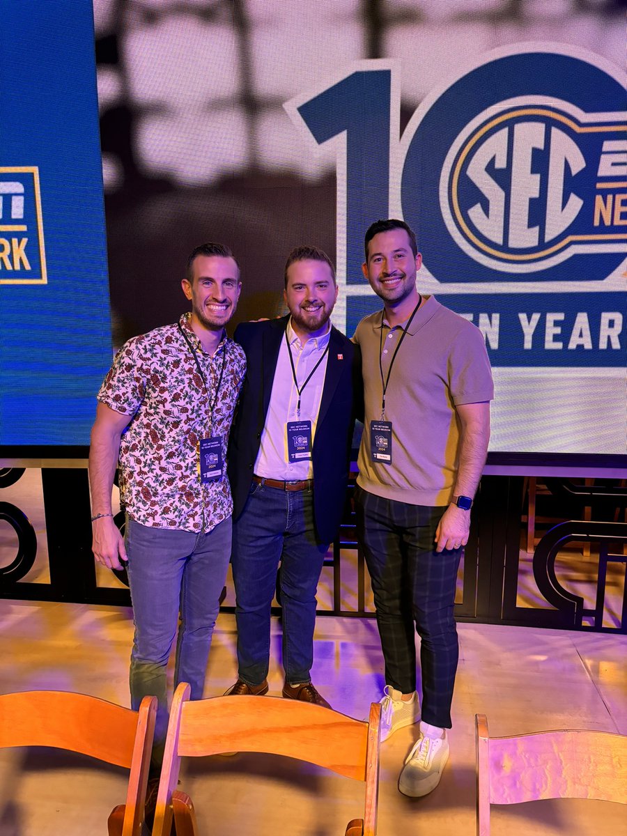 isaacfowler's tweet image. Thrilled to celebrate 10 years of the @SECNetwork + @Vol_Sports last night. Our group has amazing memories over the last decade of broadcasting the Vols and Lady Vols. Thanks to those who paved the way for us 🍊