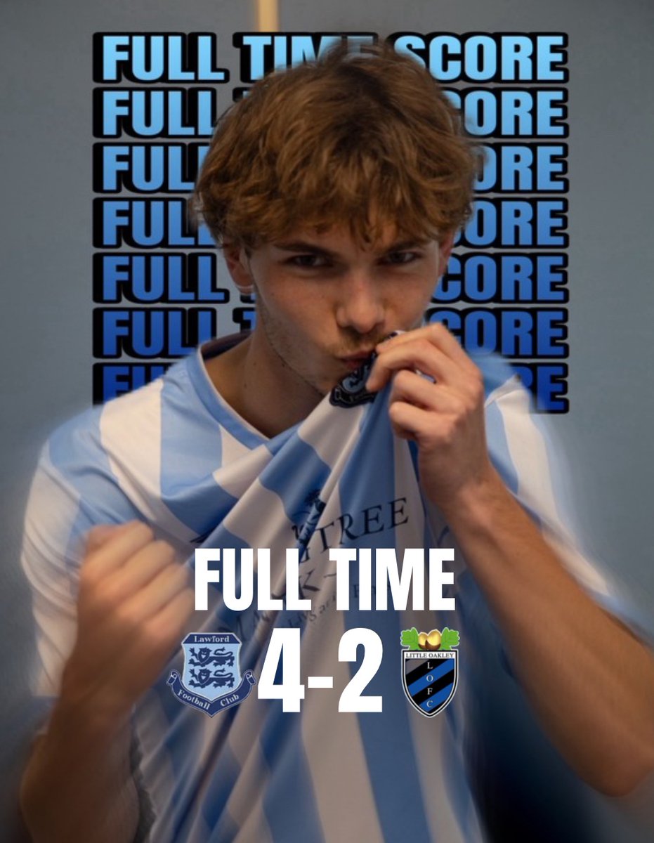 FULL TIME😅

After coming back from 2-1 down, that’s now 6 unbeaten and 5 league wins in a row👏

Our goals came from:
Ollie Mann⚽️⚽️
Sonny Dines⚽️
Jordan Blackman⚽️