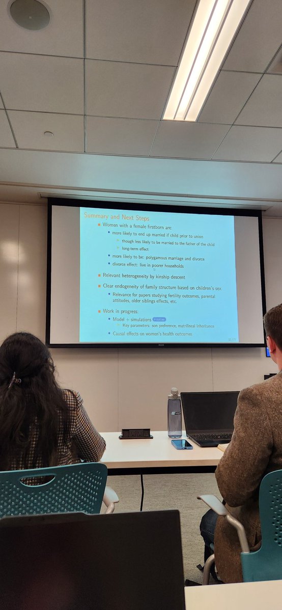 Maria Hernandez-de-Benito presenting effects of having a firstborn girl on marriage, fertility, and IPV
2/