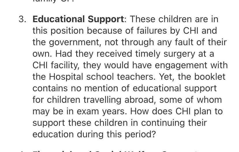 Spina Bifida & Hydrocephalus Paeds Advocacy#backus (@sbh_pag) on Twitter photo No thought or support given to Education by <a href="/CHI_Ireland/">Children's Health Ireland</a> to the children whom they’ve failed so abysmally that the are being shipped out of the country for treatment
Concerns raised with <a href="/npsoIRL/">National Patient Safety Office</a> that not a mention of how a child’s education will be supported
<a href="/scolionetwork/">The Scoliosis Advocacy Network #BackUs</a> No thought or support given to Education by <a href="/CHI_Ireland/">Children's Health Ireland</a> to the children whom they’ve failed so abysmally that the are being shipped out of the country for treatment
Concerns raised with <a href="/npsoIRL/">National Patient Safety Office</a> that not a mention of how a child’s education will be supported
<a href="/scolionetwork/">The Scoliosis Advocacy Network #BackUs</a>