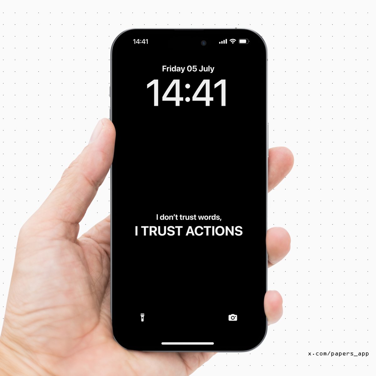 Papers_app's tweet photo. Don't trust words, Trust on Actions.

#29 https://t.co/xDCdqULaLF