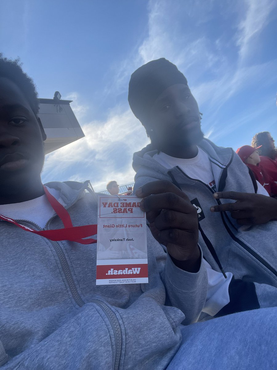 Joshua Tanksley (@tankk_70) on Twitter photo Had an amazing visit today at Wabash College! thanks <a href="/EvanStambaugh_/">Evan Stambaugh</a> for reaching out !
#FutureLittleGiant <a href="/WabashFB/">Wabash College Football</a> <a href="/DennisDj_9/">Dennis Djirackor</a> <a href="/demetrius_coach/">Coach Demetrius Hughes</a> Had an amazing visit today at Wabash College! thanks <a href="/EvanStambaugh_/">Evan Stambaugh</a> for reaching out !
#FutureLittleGiant <a href="/WabashFB/">Wabash College Football</a> <a href="/DennisDj_9/">Dennis Djirackor</a> <a href="/demetrius_coach/">Coach Demetrius Hughes</a>