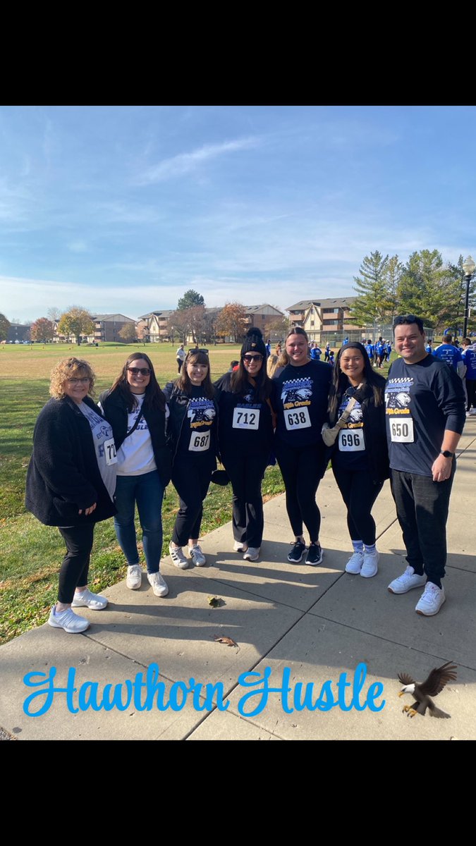 It was a beautiful day for the Hawthorn Hustle! 🦅💙💛 #hustlEN #commitmENt <a href="/ElemNorthD73/">ElemNorthD73</a>