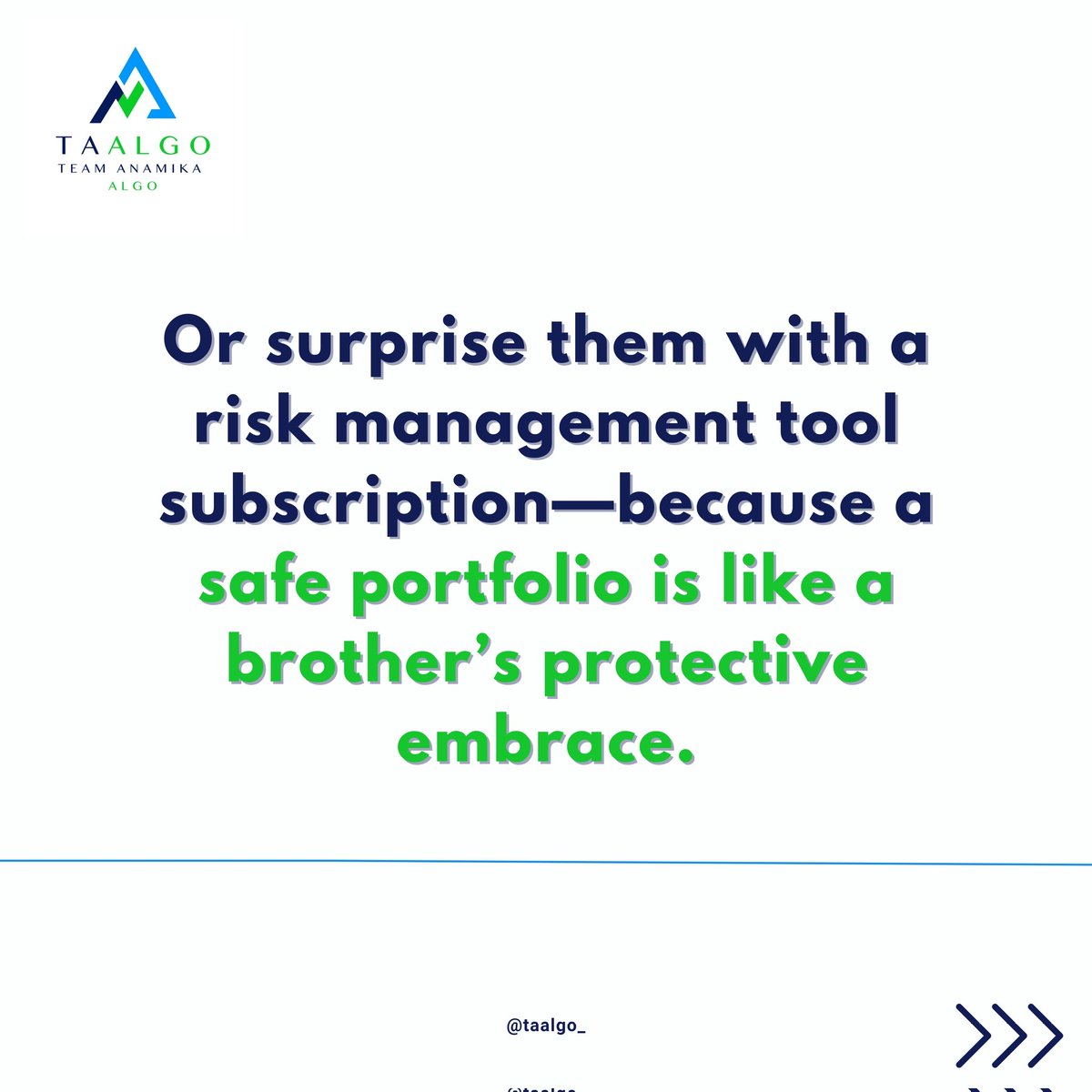 taalgo_'s tweet image. A thoughtful gift goes a long way. This Bhai Dooj, show your care with a gift that empowers.
Happy trading and happy Bhai Dooj!
#Taalgo #bhaubeej #bhaidooj #Diwali #TradingHumor #trading #tradesmart #bhaidoojgift
Diwali | Bhai dooj Gift | Trading | Stock Market | Algorithmic…