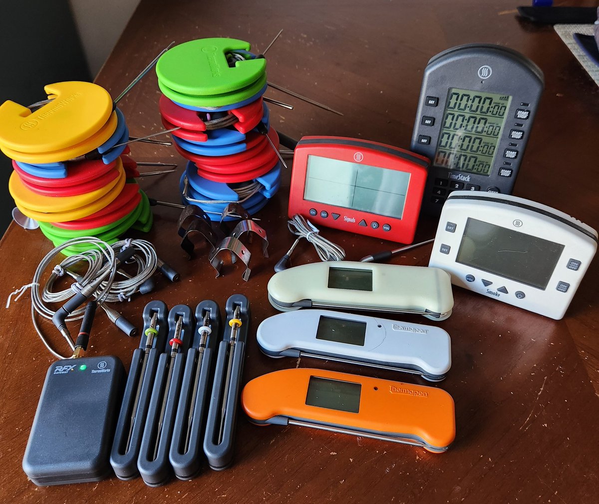 Really enjoying the new 4 pack of the Thermoworks RFX. <a href="/Thermapen/">ThermoWorks</a>