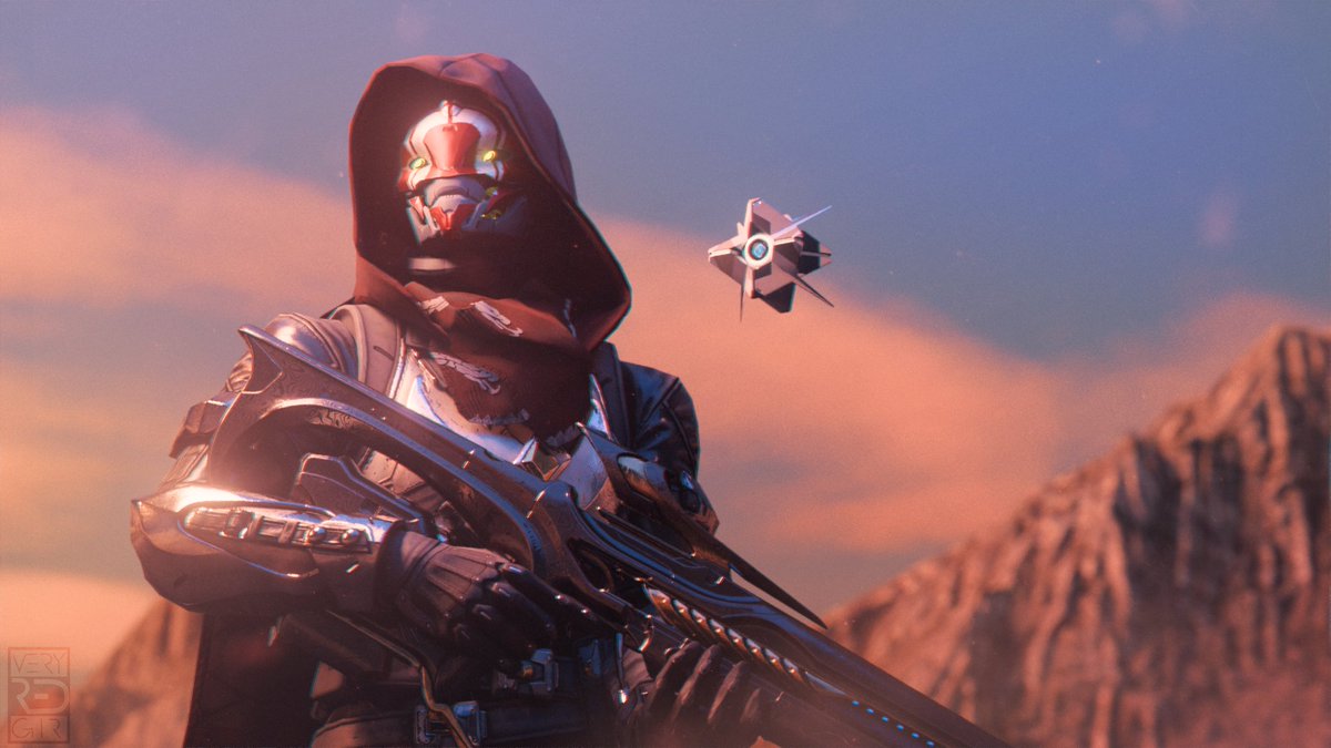 VeryRedGir's tweet image. Following the fall of the Witness, Vera-5 has taken some time to explore the mountains surrounding the Last City in support of the new Hunter Vanguard.
#Destiny2Art #Destiny2AOTW