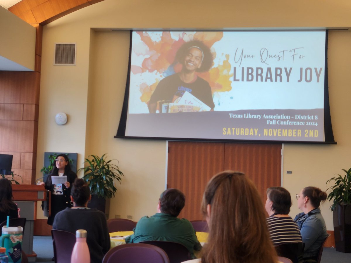 Jennifer Moore (@librarianjmo) on Twitter photo My quest for #libraryjoy took me to the <a href="/TXLA/">Texas Library Assn.</a> District 8 Fall Conference <a href="/UHoustonLib/">University of Houston Libraries</a> today. <a href="/mychal3ts/">Mychal Threets</a> is so SPECIAL & spoke to my #librarykid #librarygrownup ❤️ Great presentations from <a href="/rachaelreads_/">Rachael Reads</a> <a href="/LWVHouston/">The League of Women Voters of Houston</a> #BooksforAll #readallthebooks My quest for #libraryjoy took me to the <a href="/TXLA/">Texas Library Assn.</a> District 8 Fall Conference <a href="/UHoustonLib/">University of Houston Libraries</a> today. <a href="/mychal3ts/">Mychal Threets</a> is so SPECIAL & spoke to my #librarykid #librarygrownup ❤️ Great presentations from <a href="/rachaelreads_/">Rachael Reads</a> <a href="/LWVHouston/">The League of Women Voters of Houston</a> #BooksforAll #readallthebooks