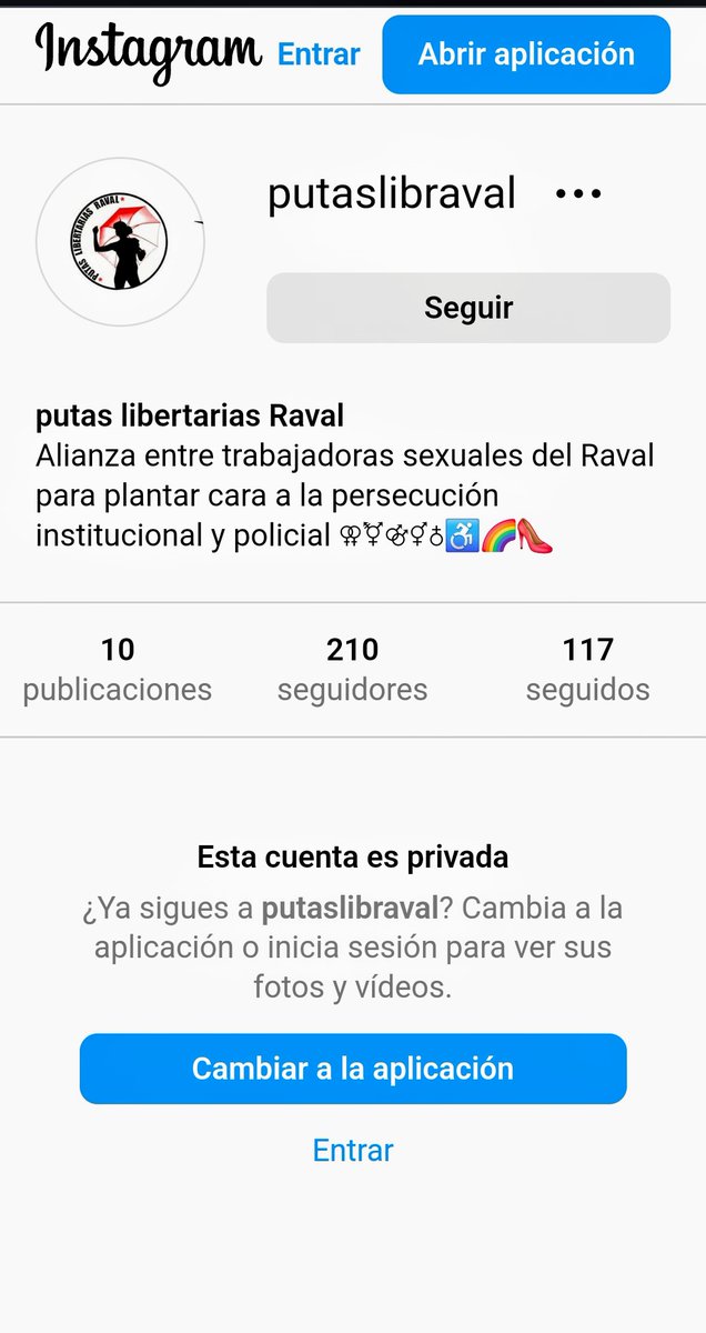 PutasLibRaval's tweet image. ⚠️IMPORTANTE⚠️
ESTÁ CUENTA NO PERTENECE AL COLECTIVO @PutasLibRaval 
#NoEnNuestroNombre
#OrgulloPuta 👠🔥💥💪🏾