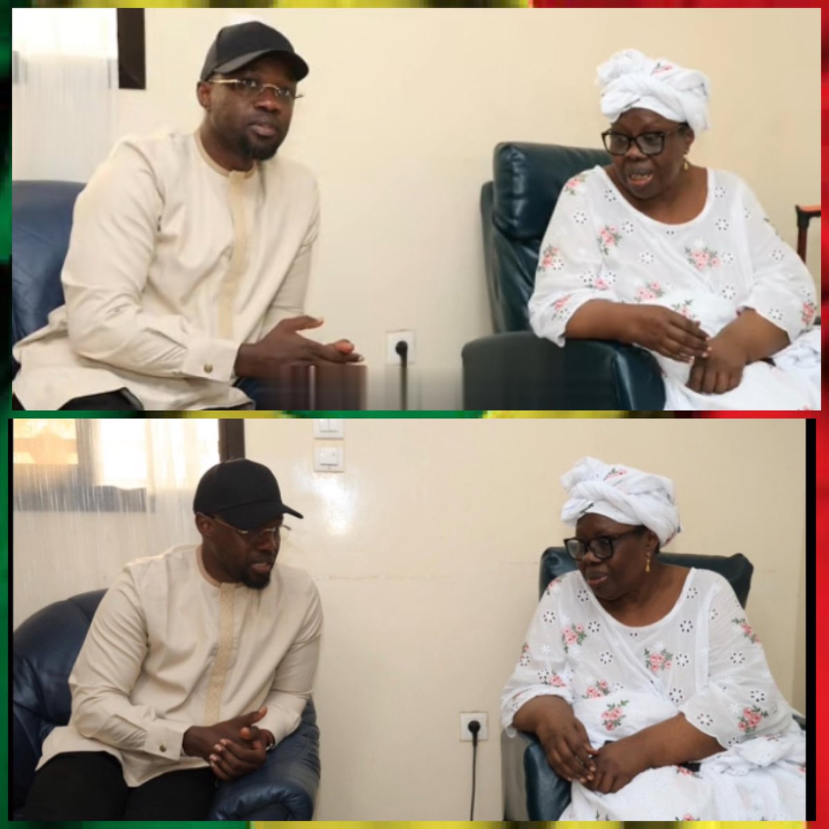 ToubaInfos's tweet photo. ‼️ Le Président Ousmane s'est rendu aujourd'hui chez sa mère pour lui rendre visite. Ils ne s'étaient pas vus depuis près de huit mois, et ce moment a été particulièrement émouvant 🔥 https://t.co/YjDLOCkoqY