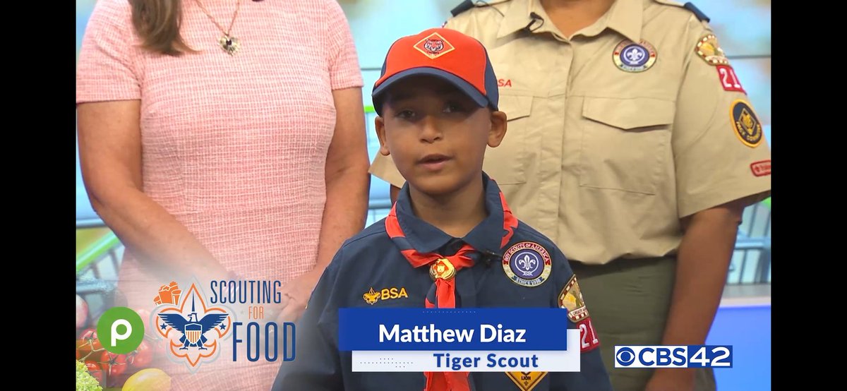 My Tiger Scout shopping at <a href="/Publix/">Publix</a> for the 2024 #ScoutingForFood benefitting local food pantries. Thank you for promoting this partnership <a href="/CBS_42/">CBS 42</a> and <a href="/boyscouts/">Scouting America</a> #Publix