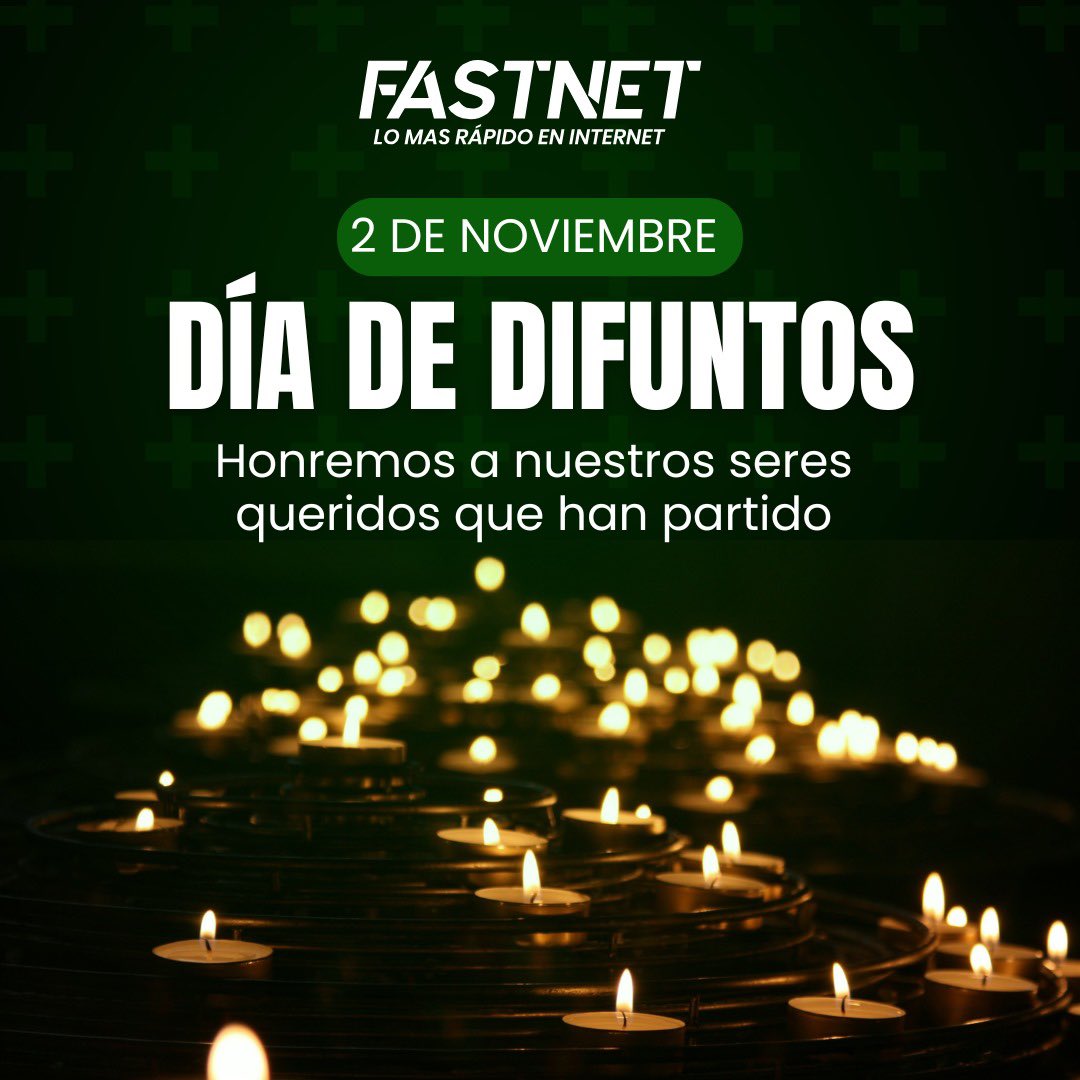 fastnetcomec's tweet photo. 🌸 En este Día de los Difuntos, recordamos a quienes siempre estarán en nuestros corazones. Un momento para honrar su memoria y reflexionar sobre el legado que nos dejaron.
🌐 Desde Fastnet te acompañamos en esta fecha especial, conectándote con lo que importa. https://t.co/8gGjf5ljqG