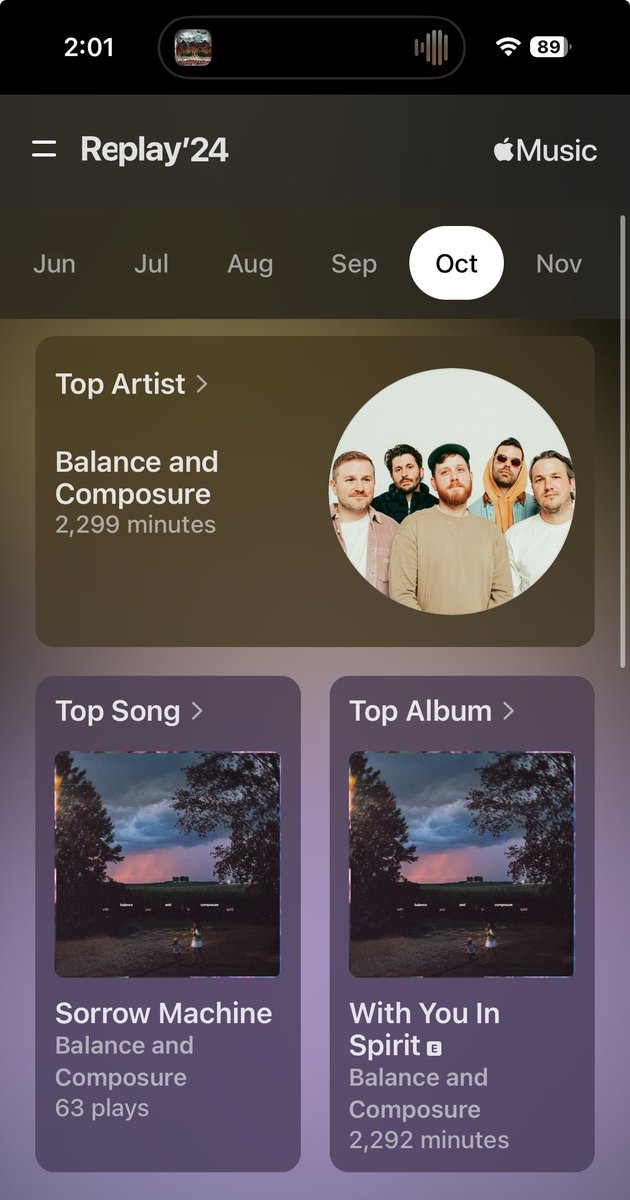 Yeah you could say I enjoy that new <a href="/balanceandcomp/">BALANCE & COMPOSURE</a> album a bit