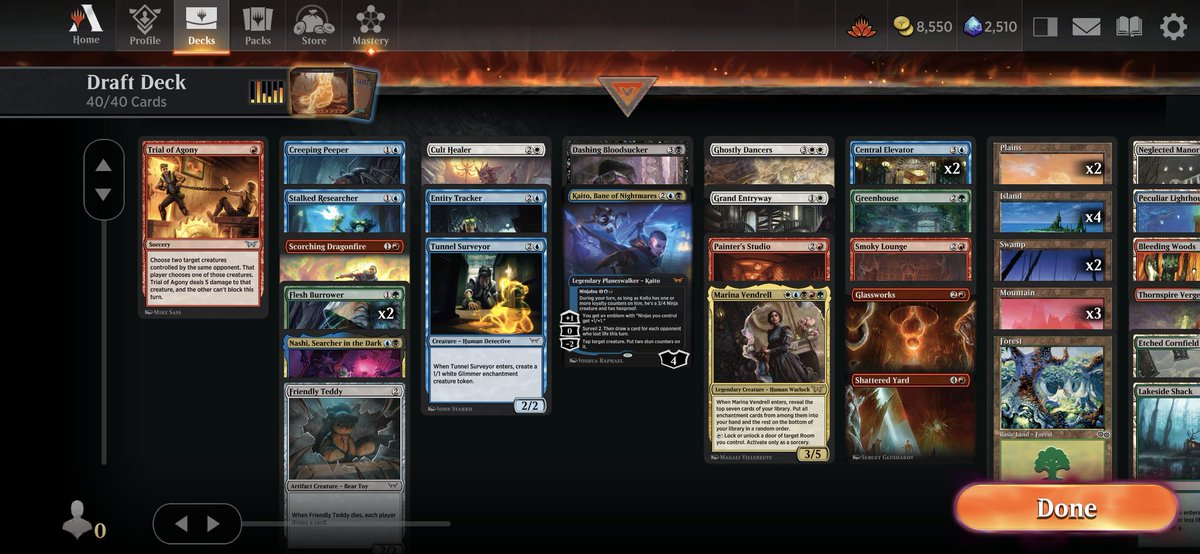 Can someone look at this deck I just drafted and tell me if it's insane (good) or insane (wtf are you doing) #MTG