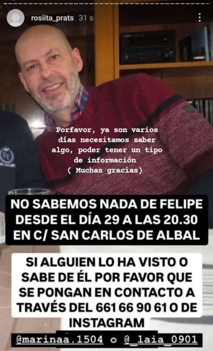 ‼️‼️‼️‼️
hola, agradecería mucho si me ayudaseis a difundir esto ya que es el padre de una conocida… por favor y gracias!!