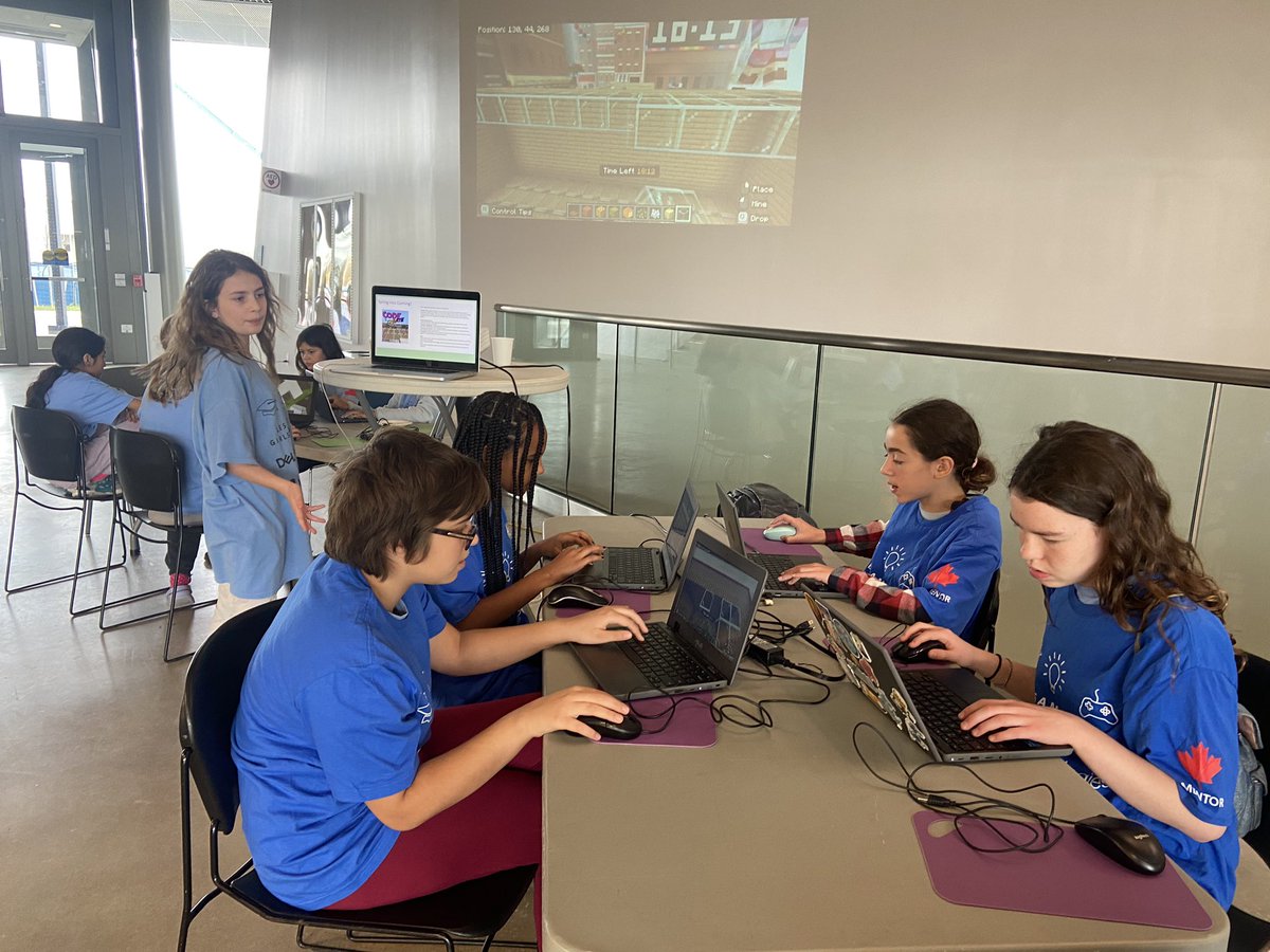 ZeliaMCT's tweet photo. @UTSC @DellTech @MindShareLearn #EdTechCan24 
Day 3: Teacher STEAM AI, E-Sports Symposium &amp; Makerspace Showcase! 

#GirlsWhoGame teams battling it out in #MinecraftEDU 
🎮 timed-challenges
🎮peer coaching
🎮grateful for parent/community support!
@DellTech #STEAM #ESports @MindShareLearn @PlayCraftLearn 
3/3 https://t.co/jEuSavawF5