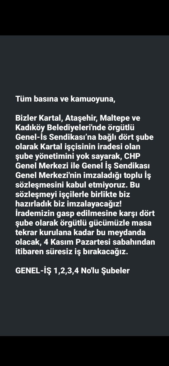 #belediyeişçileridirenişte