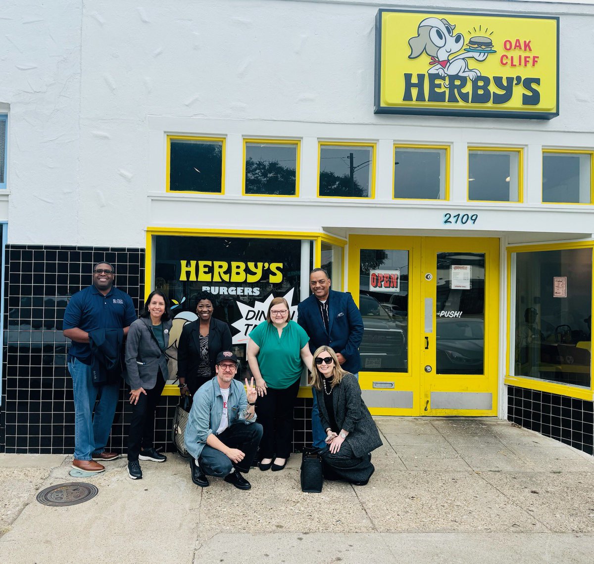 Yesterday, I was in the community having lunch with exec team as part of our lunch and learn time. Shout out to Herby's.