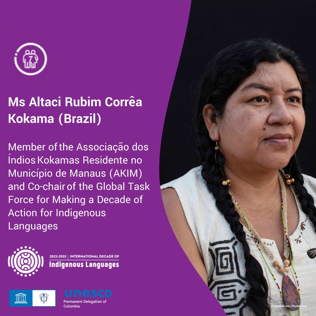 ILDecade's tweet photo. Panel I: Ensuring Indigenous Women’s Empowerment through Language Preservation Efforts. #IndigenousLanguage #IndigenousWomen #IndigenousPeople #WeAreIndigenous https://t.co/mbK8iL9aQj