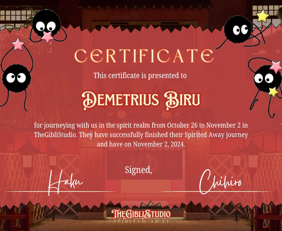 Thank you, Hiro &amp; Haku!