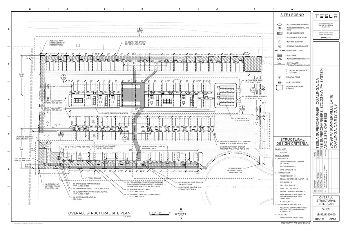 A massive new Supercharger is coming soon to Coalinga, California!!

Permits have been filed for a 168-stall station in a vacant plot of land located right off Interstate 5 at W Jayne Ave.

The site will also include restrooms, as well as a large solar array and battery storage.