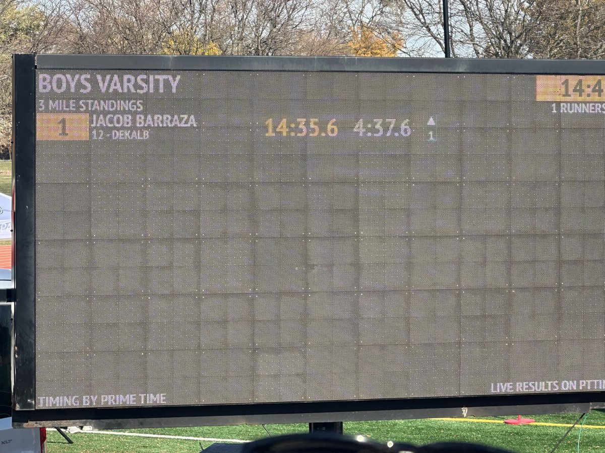 Jacob Barraza wins the IHSA Lake Park Sectional!!!!  All time unofficial