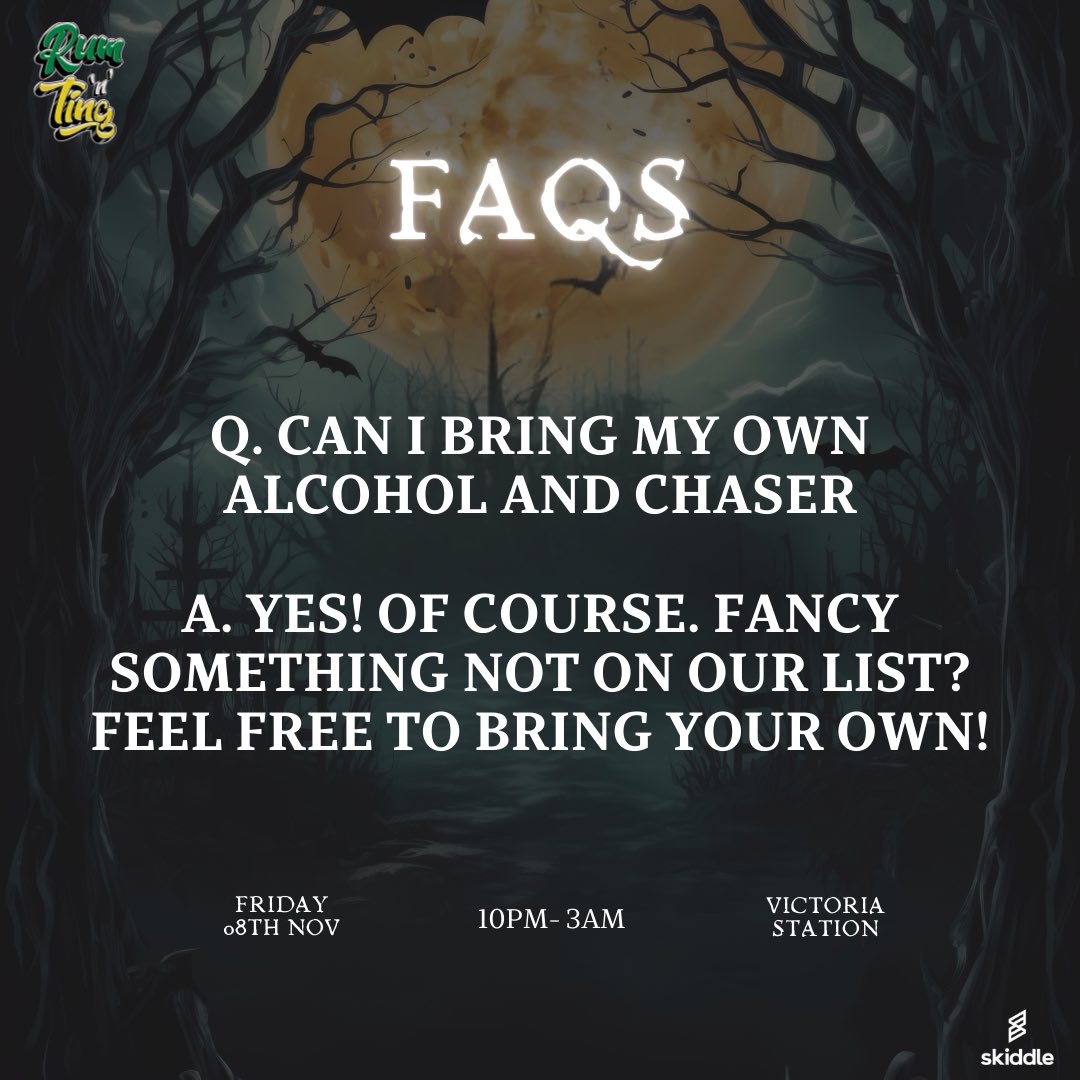 🚨The Jumbie Night Ride: All Inclusive Drinks Halloween Bus Party will now be departing at a later time and from a more central location, making it a little more accessible and giving you a little more time to join us! 🚨