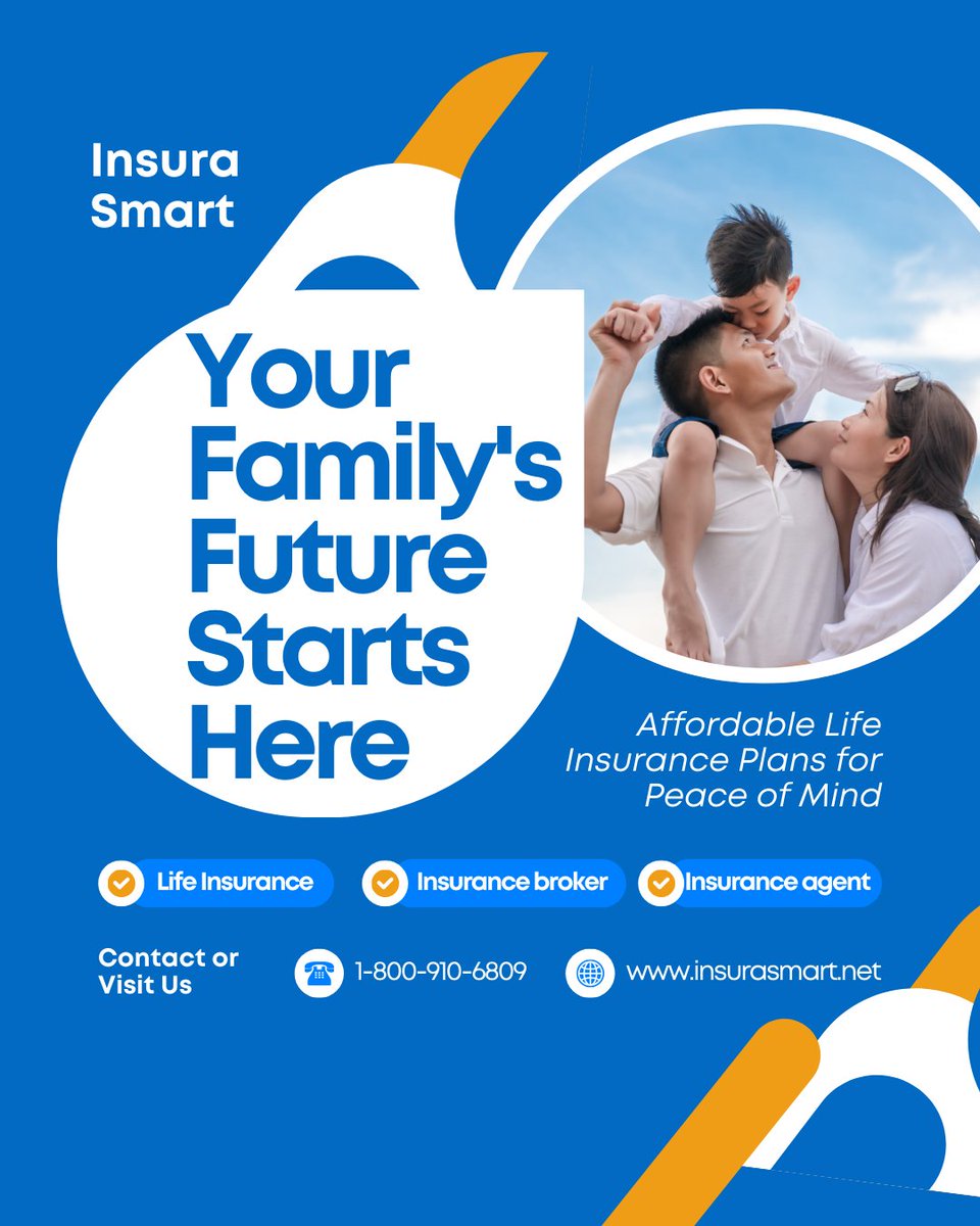 Insurasmartnet's tweet image. Why struggle with insurance choices? Our experienced team simplifies the process, saving you time and providing you with unbiased guidance.
#insurance #fyptwitter #lifeinsuranceagent #protectyourfamily #protectyourself #financialsecurity #familyprotection #Trending #insurasmart