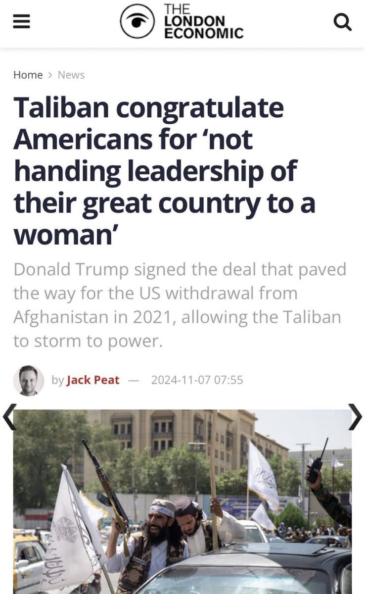 Rod_Boston's tweet image. The Taliban congratulates Trumps win.  The Taliban.  

Let that sink in you stupid motherf**kers.

#TrumpIsAnExistentialThreat