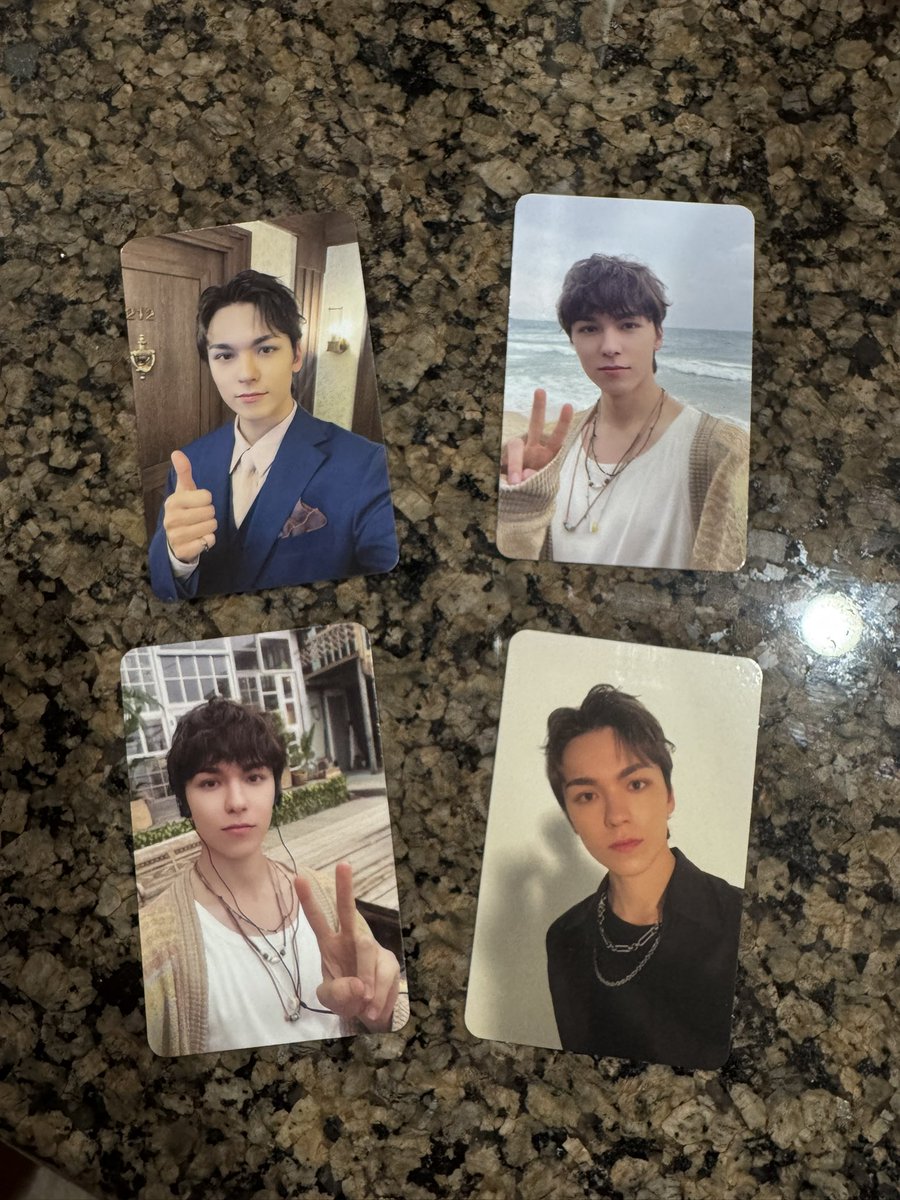 fellow carats!!!! I am looking for wonwoo spill the feel pcs to trade for these vernon pcs!! I love my son but wonwoo pls come home 

#SEVENTEEN #SPILL_THE_FEELS #wtt <a href="/pledis_17/">세븐틴(SEVENTEEN)</a>