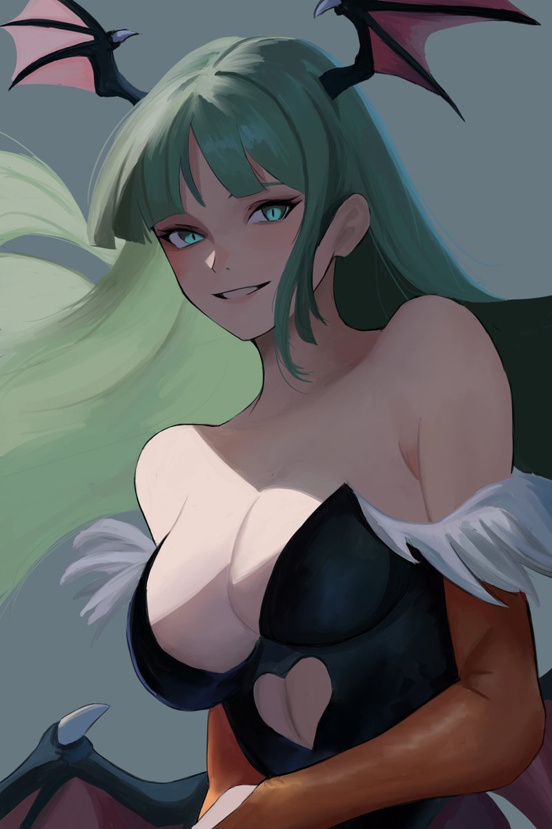 momokashinryu14's tweet image. ヴァンパイア/モリガン・アーンスランド    
#格ゲーキャラ描こうぜ 
#darkstalkers