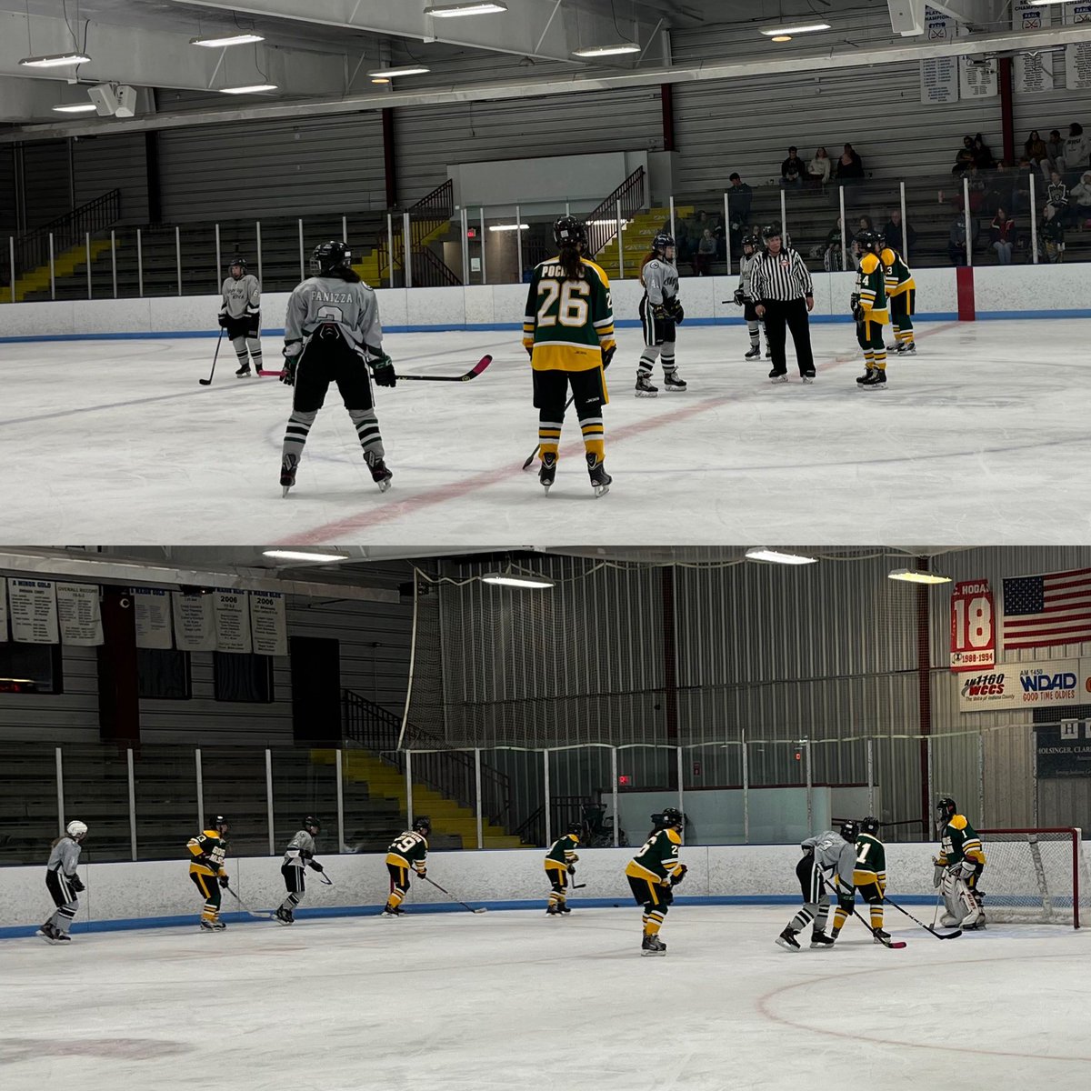 ejohnson314's tweet image. I’m in Indiana County, PA today with the GMU Women’s Ice Hockey Club. We competed against Slippery Rock University six hours ago &amp;amp; loss by a landslide. 13 to 0. Such a terrible score. All I kept hoping for was that we would score one point, which didn’t happen. #lowexpectations
